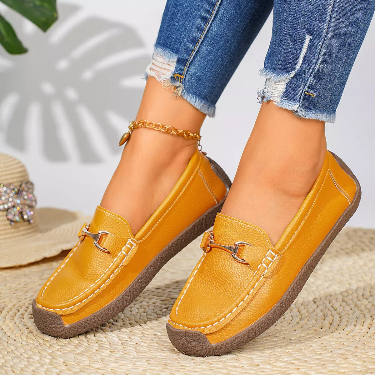 Round Toe Slip-Ons - Lilixa.store