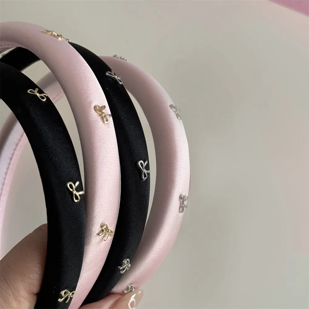 Alloy Bow Trim Headband - Lilixa.store