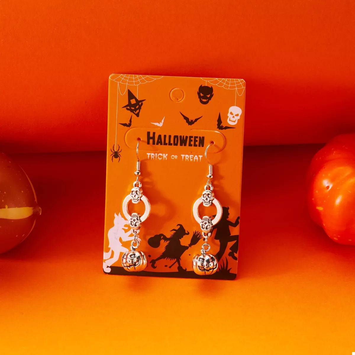 Halloween Pumpkin Dangle Earrings - Lilixa.store