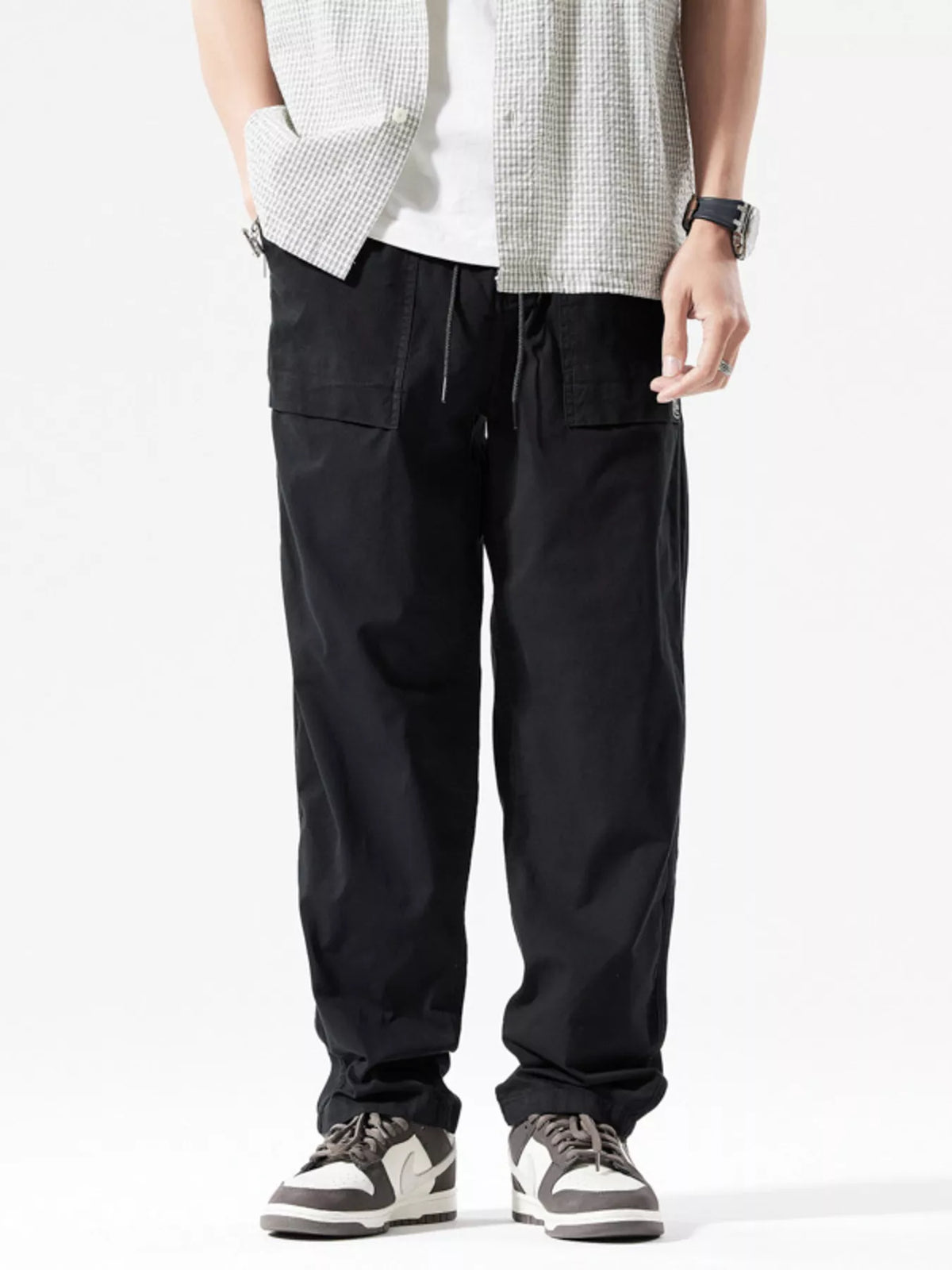 Men's Full Size Casual Cargo Pants with Multiple Pockets Plus Size - Lilixa.store
