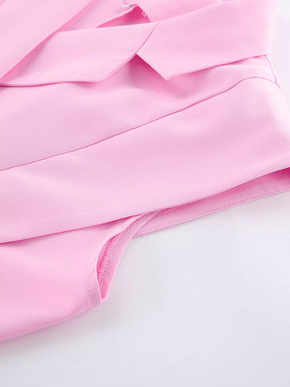 Sleeveless Blazer and Wide-Leg Pants Two-Piece Set in Pink, view 10