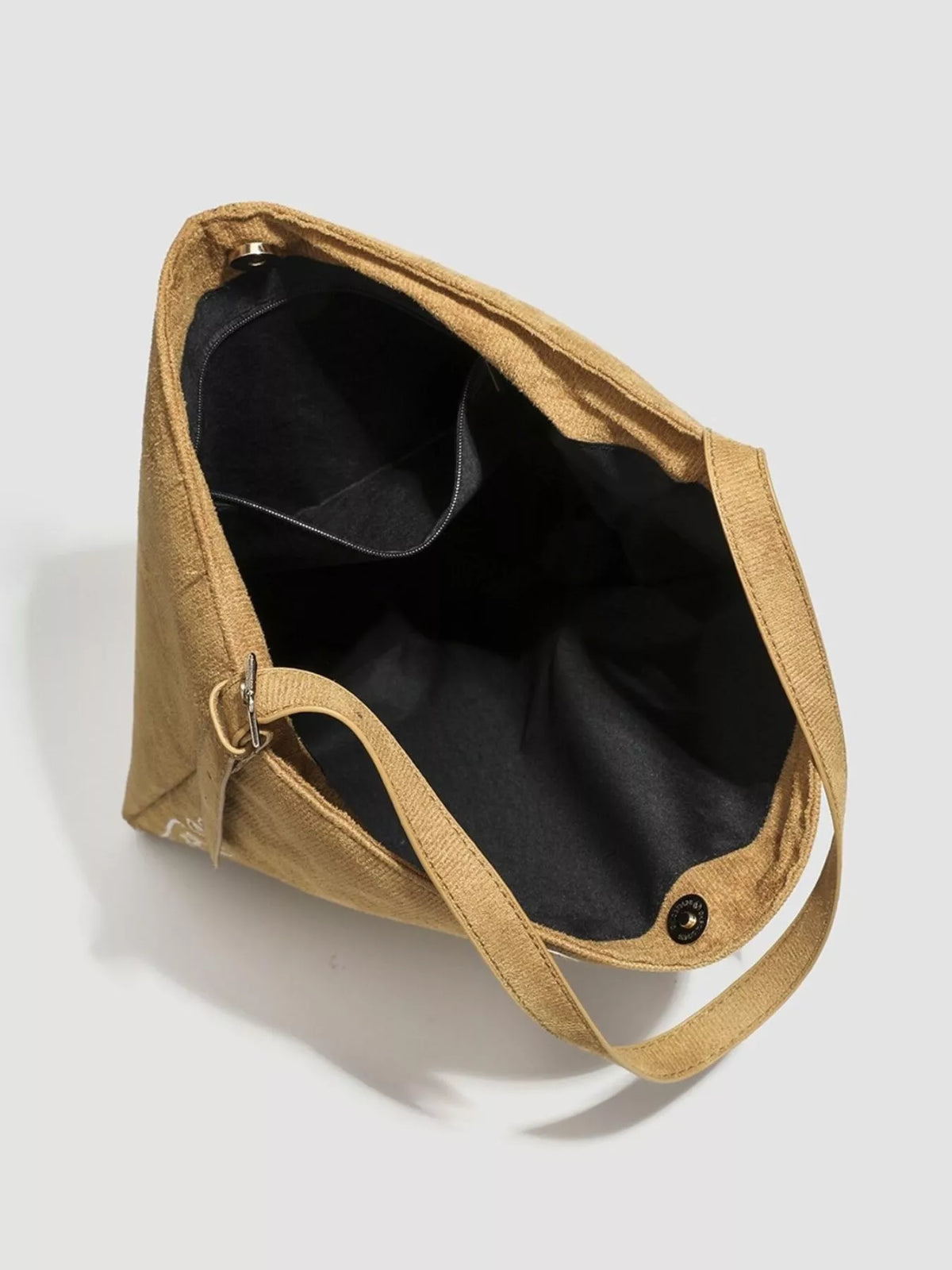 Embroidered Suede Handbag
