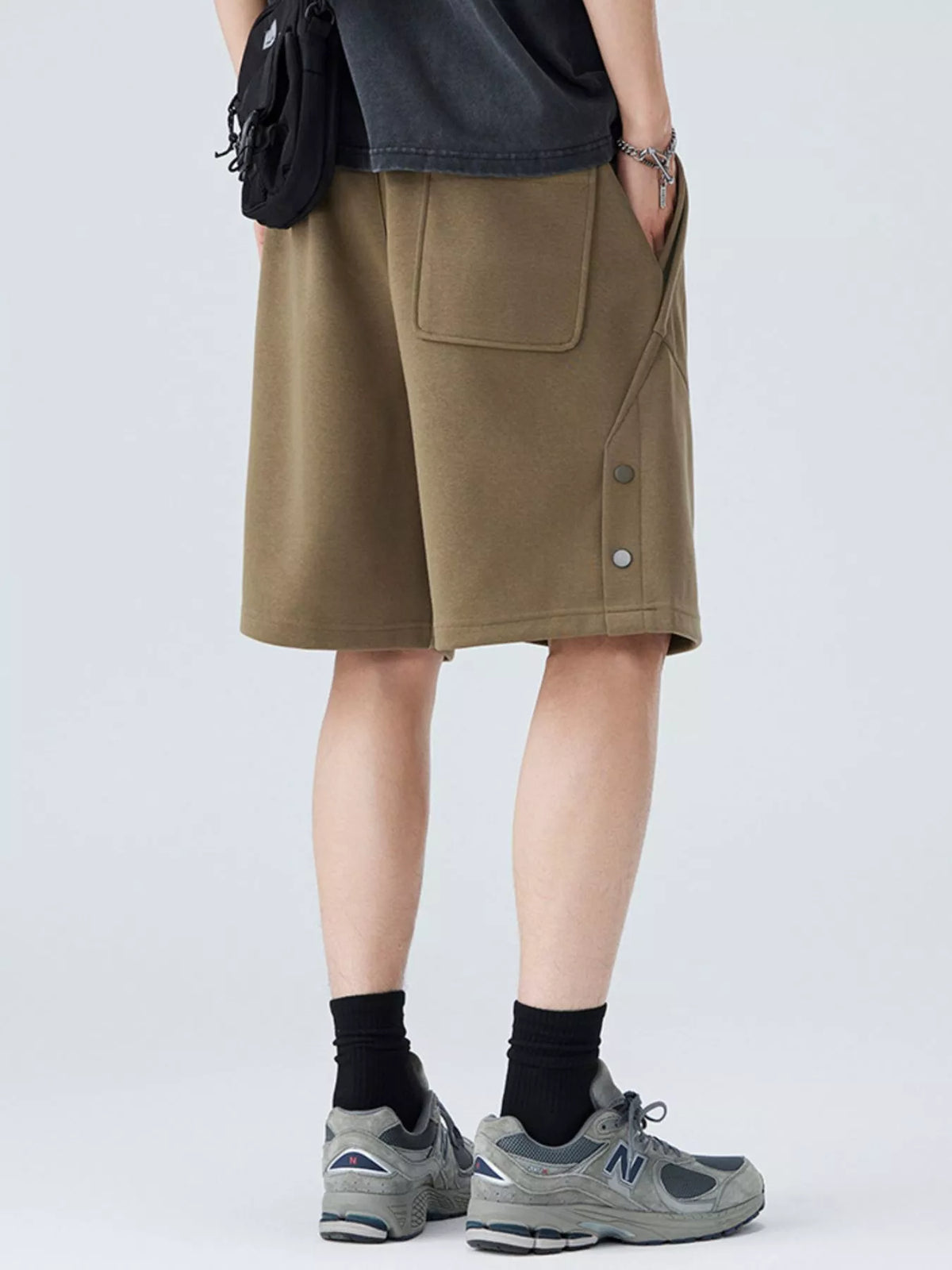 Men's Plus Size Casual Comfort Drawstring Shorts, view 3