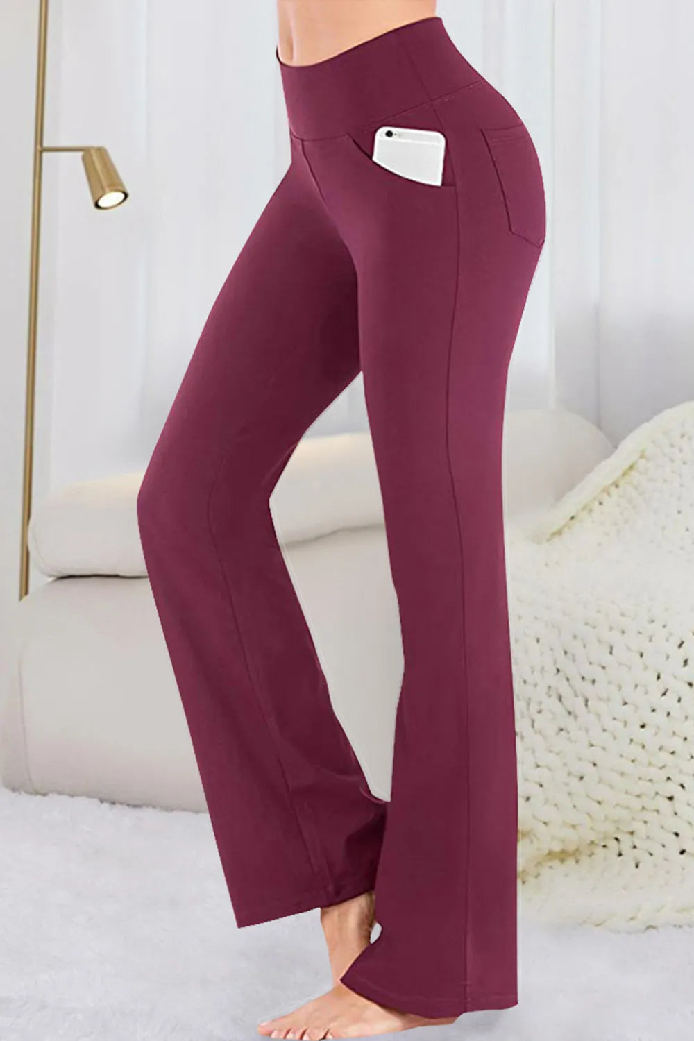 Pocketed High Waist Active Pants - Lilixa.store