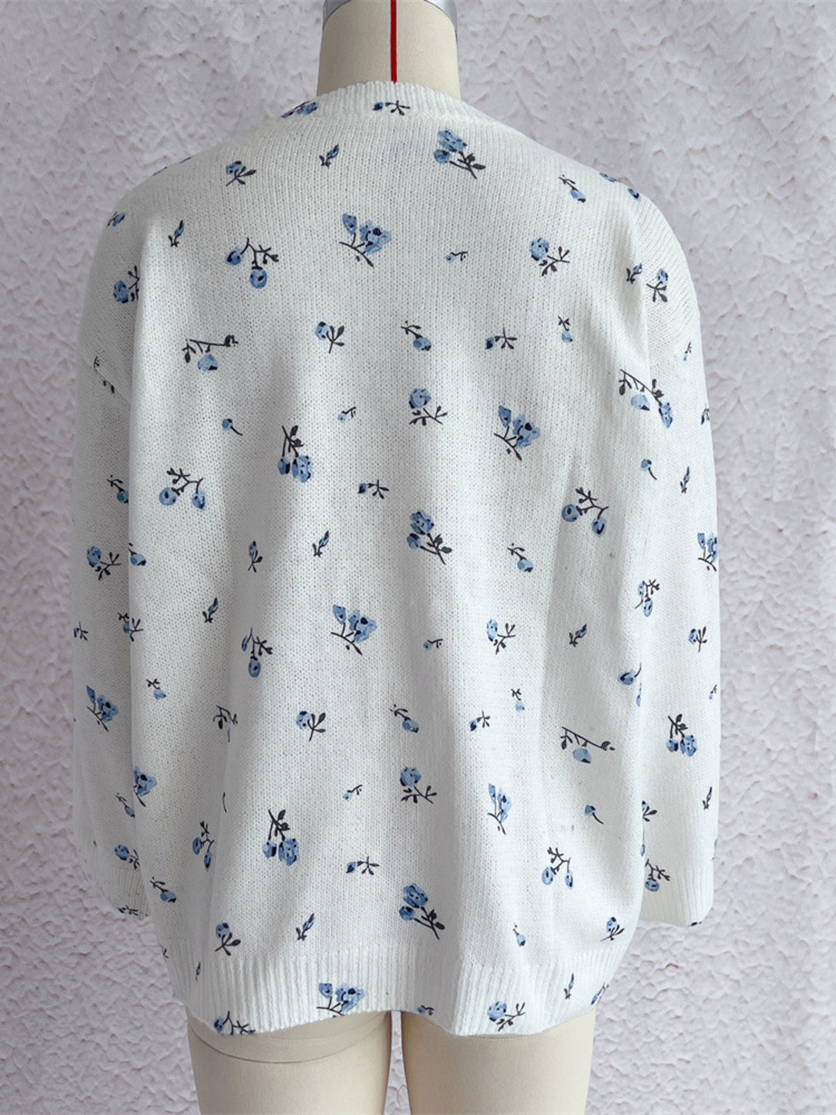 Floral Dropped Shoulder Oversized Sweater, view 11