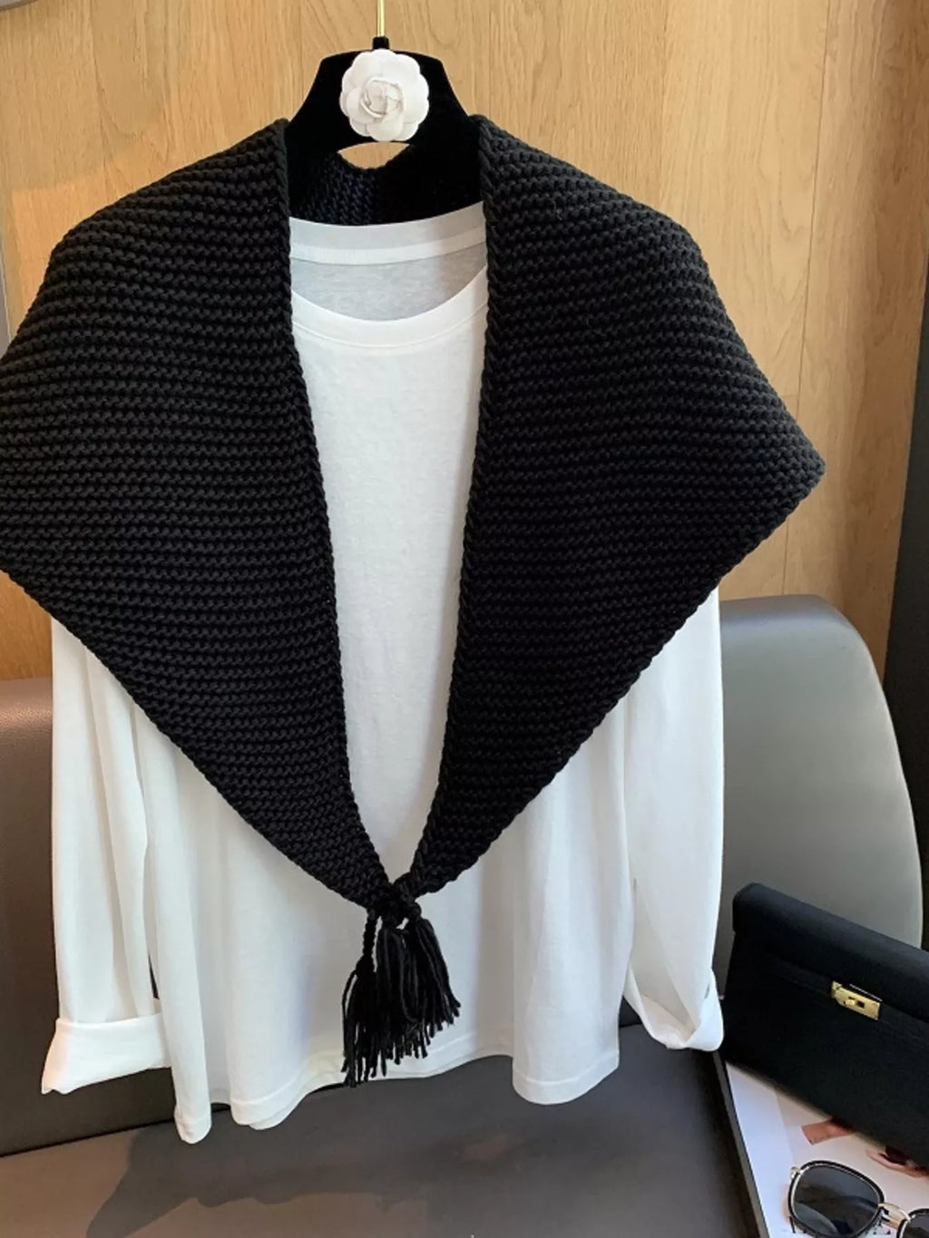 Chunky Knit Tassel Scarf - Lilixa.store