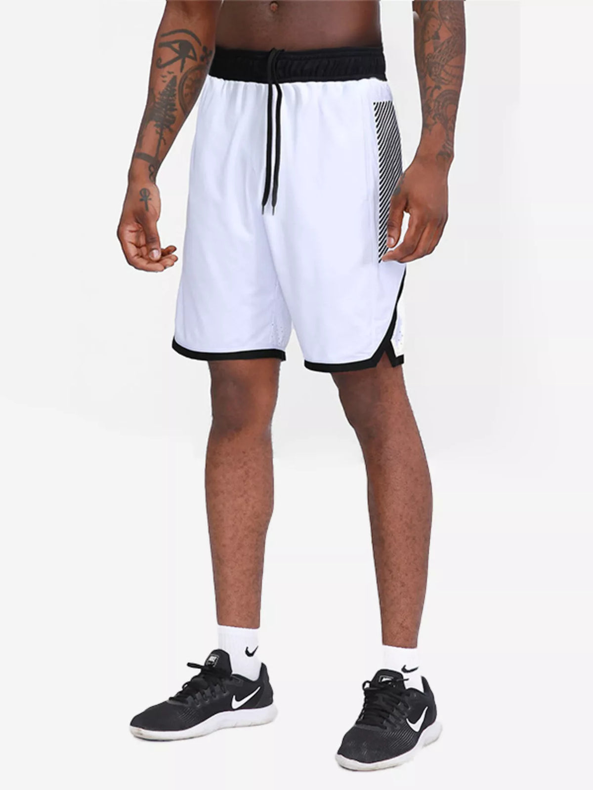 Men's Drawstring Quick-Dry Active Shorts in White