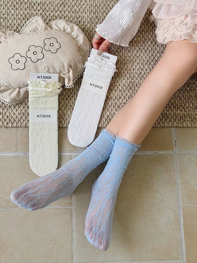 Lace Sheer Socks - Lilixa.store