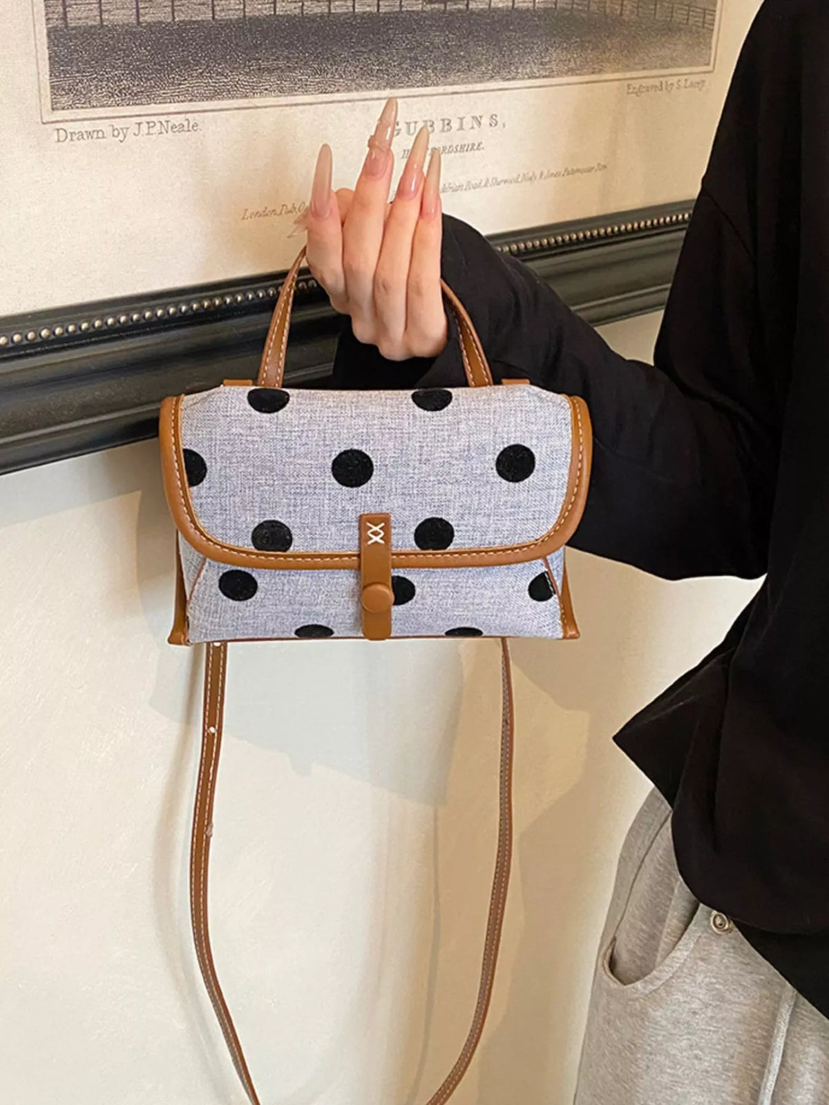 Polka Dot Crossbody Bag
