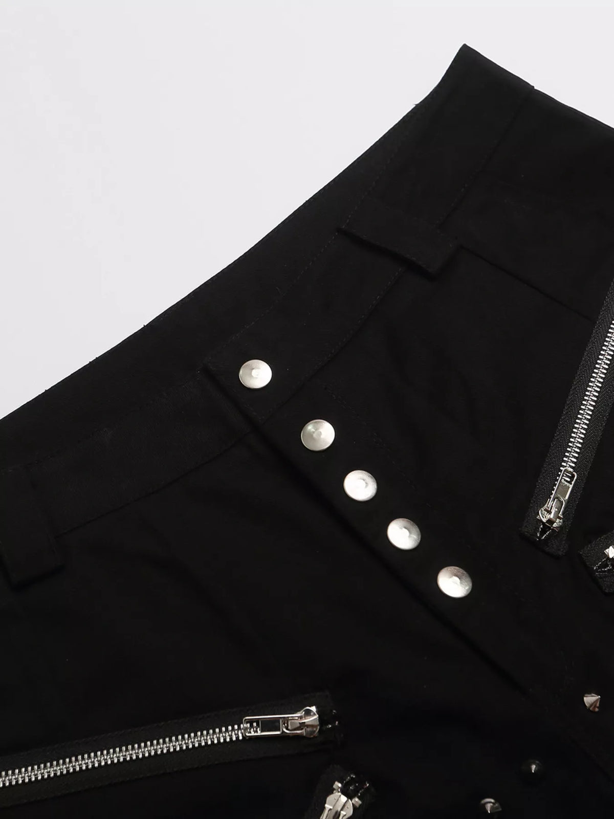 Men's Zipper Detail Wide Leg Capris