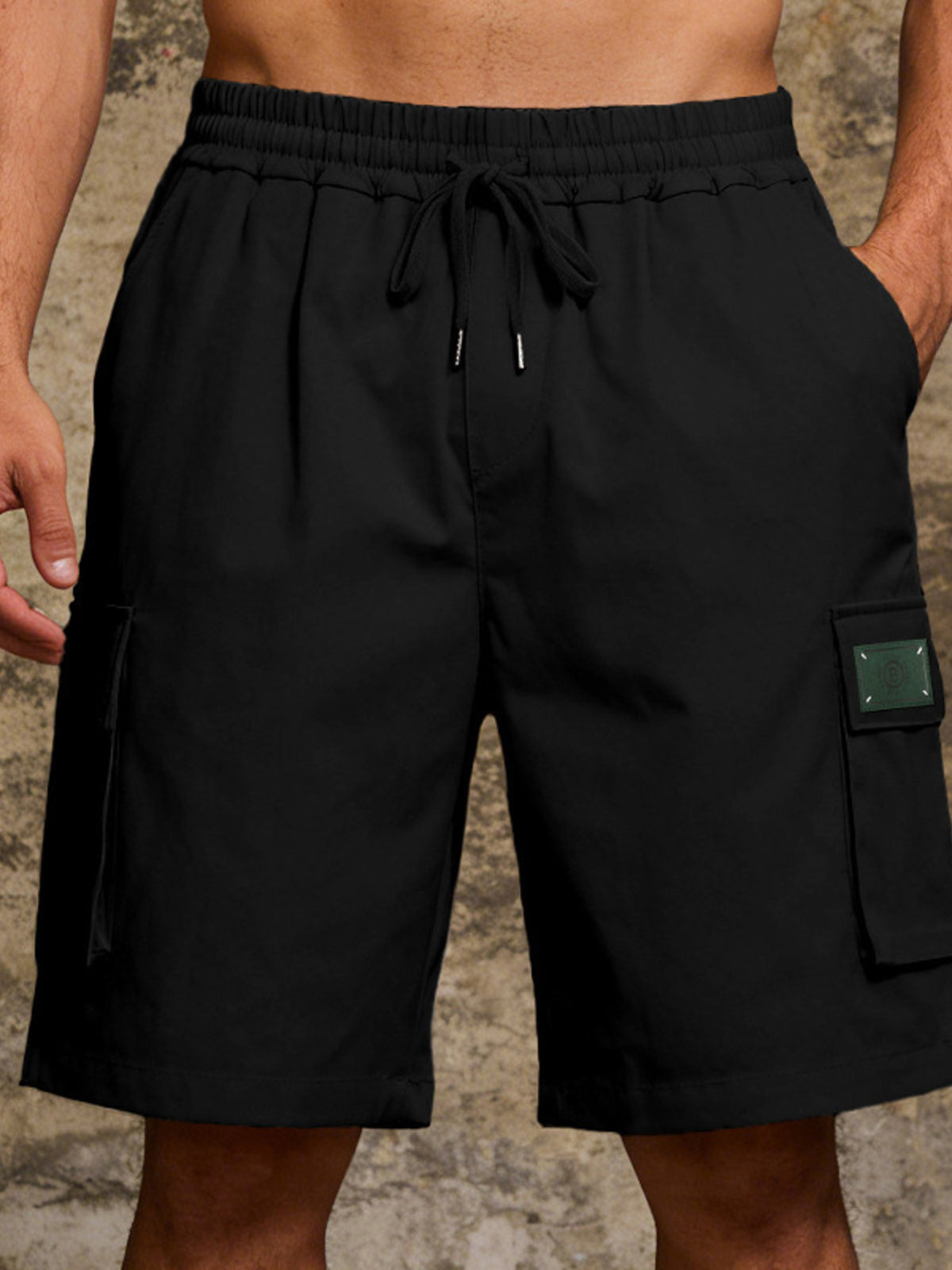 Men's Full Size Cargo Shorts with Drawstring Waist Plus Size, view 9