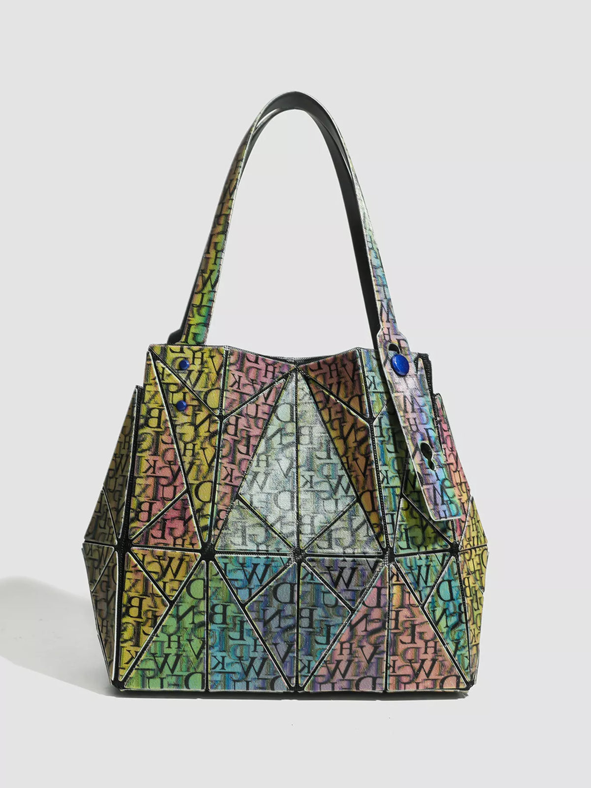 Geometric Iridescent Shoulder Bag - Lilixa.store