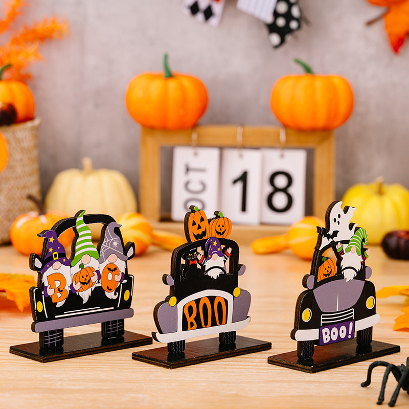 3-Piece Halloween Element Car-Shape Ornaments - Lilixa.store