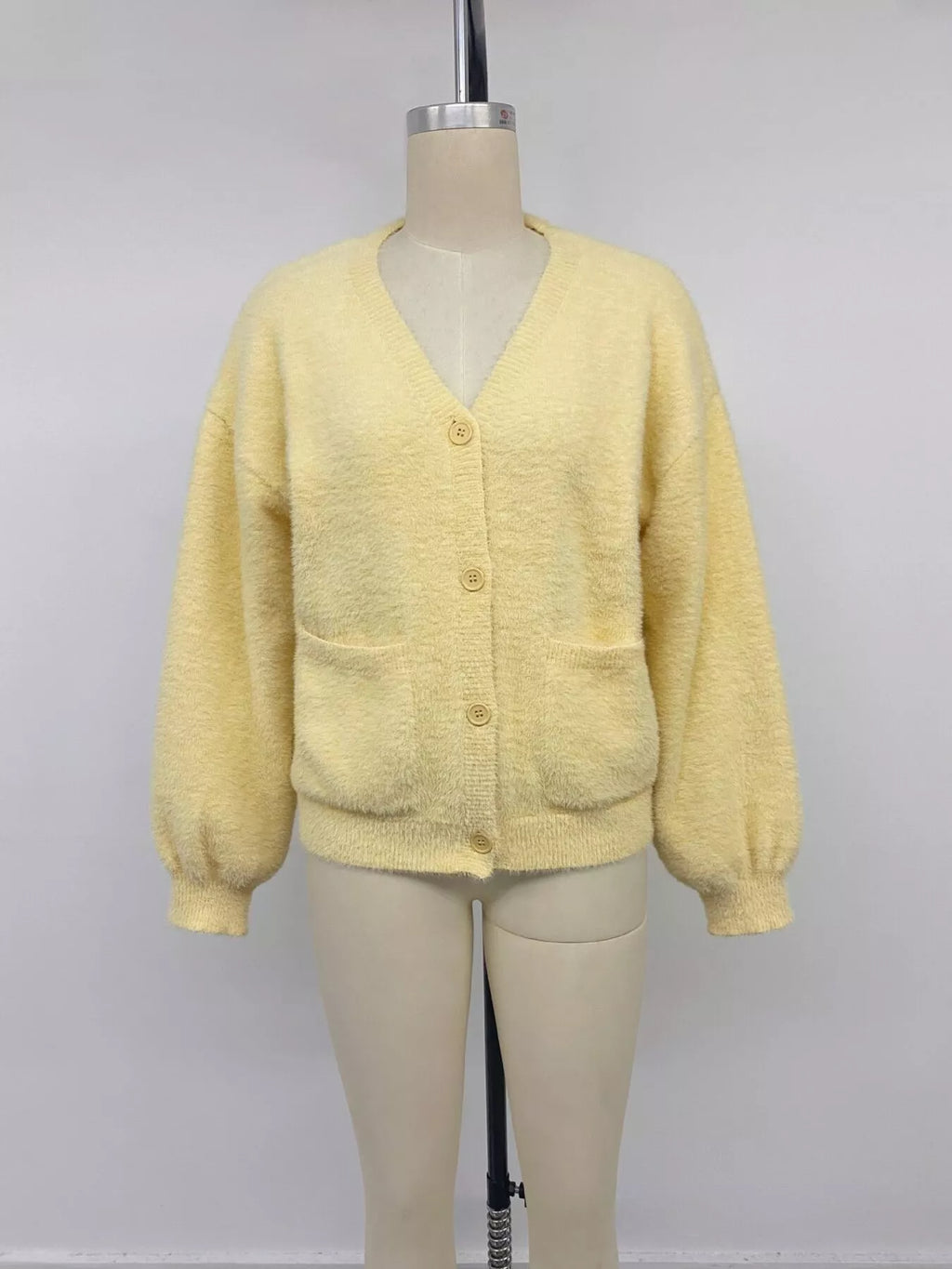 Button Up V-Neck Cardigan - Lilixa.store