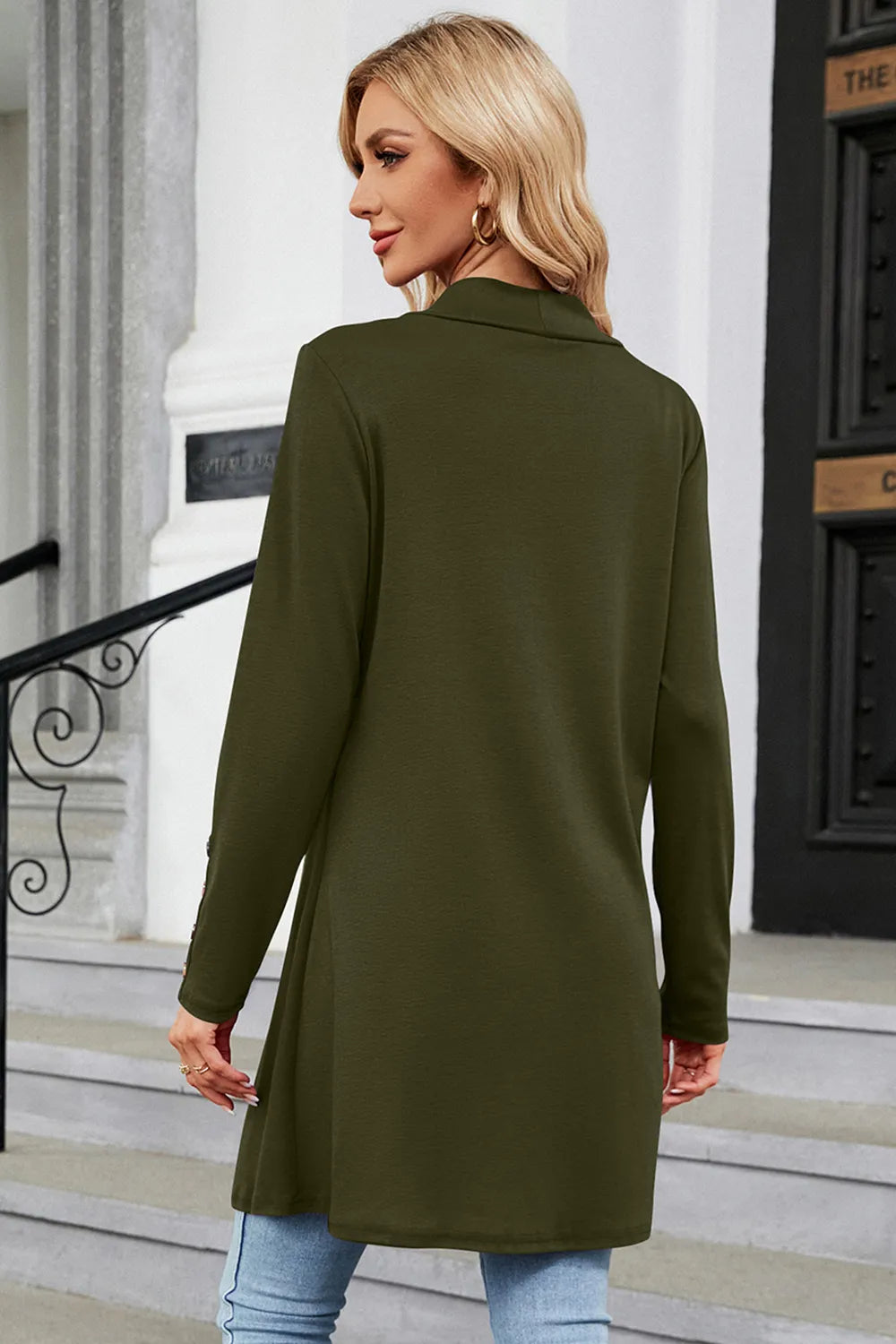 Open Front Long Sleeve Cardigan, view 6
