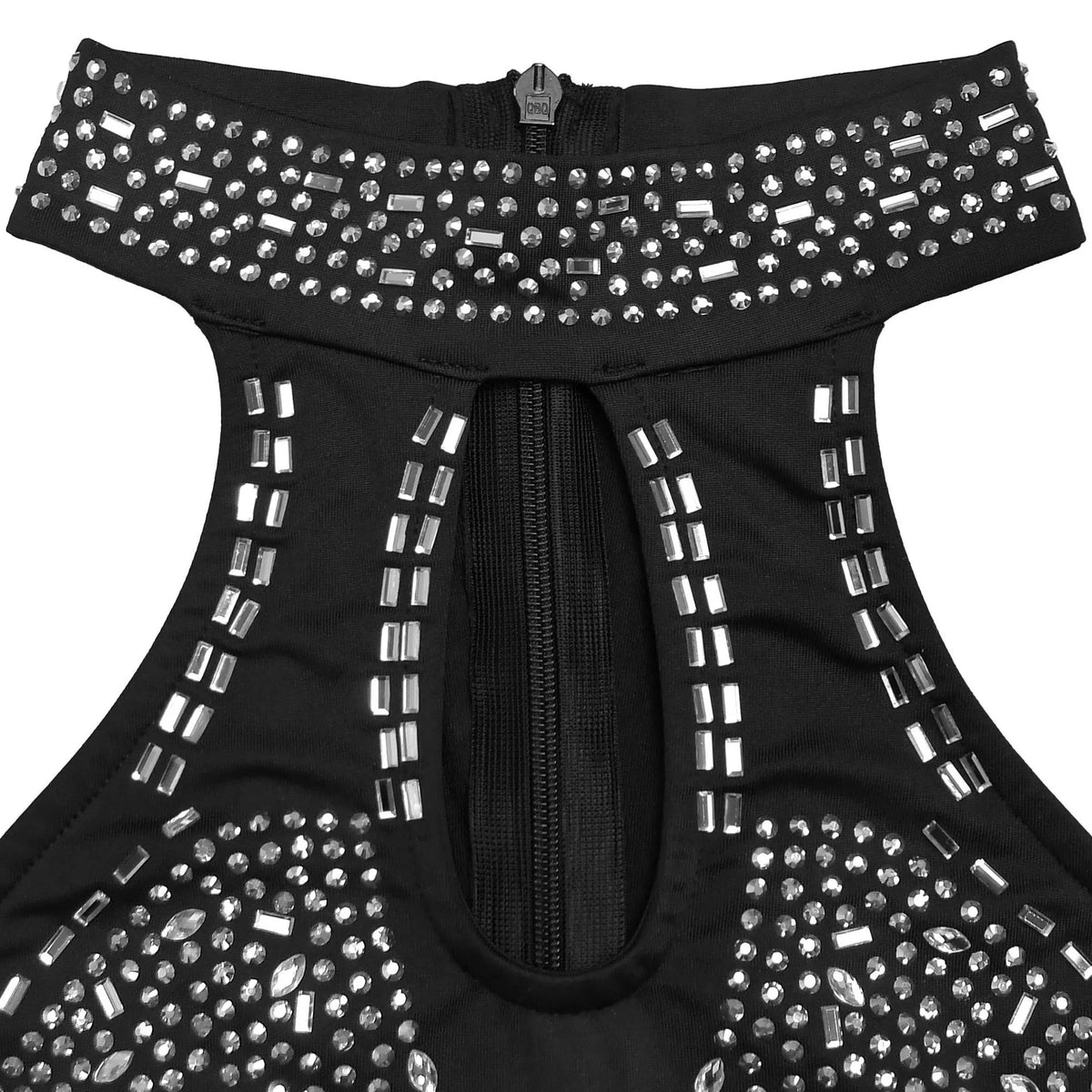 Sparkling Rhinestone Cutout Jumpsuit - Lilixa.store