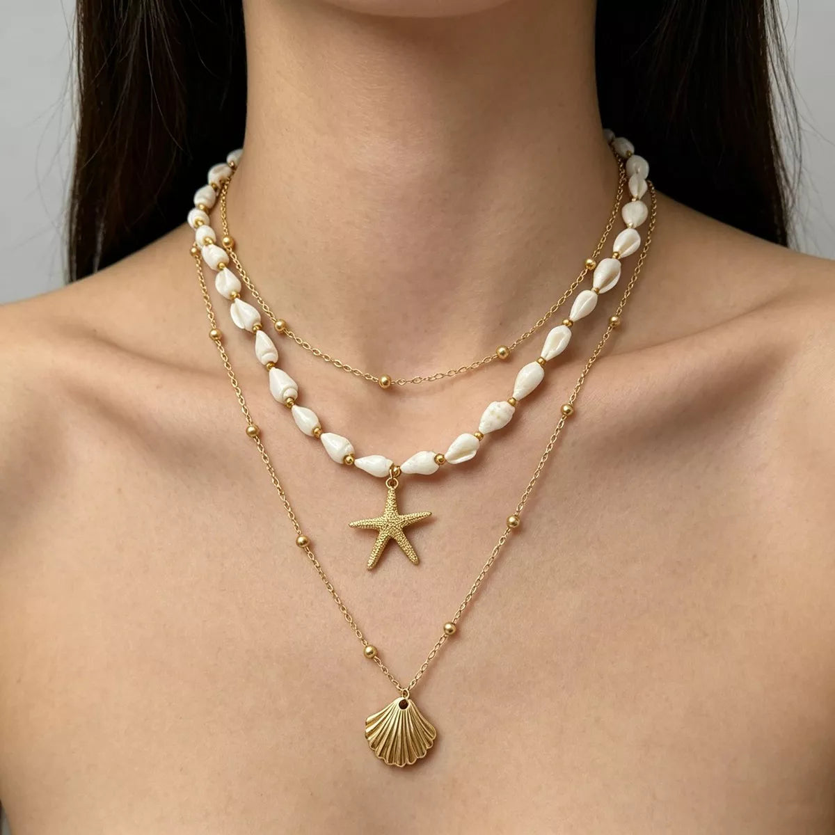 Bohemian Seashell Layered Necklace - Lilixa.store