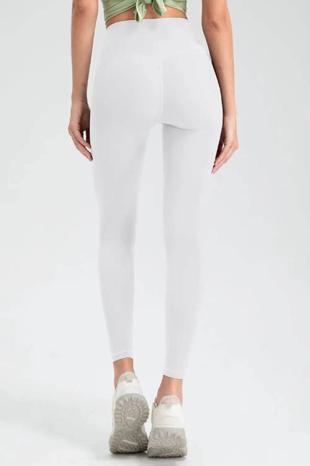 Wide Waistband High Waist Sport Leggings - Lilixa.store