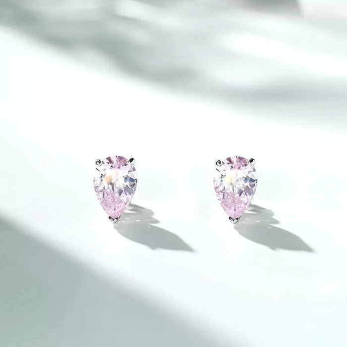 925 Sterling Silver Teardrop Stud Earrings - Lilixa.store