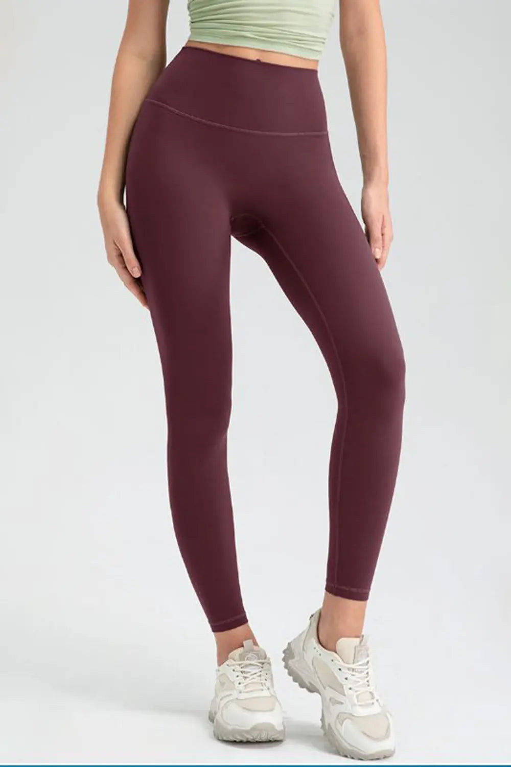 Wide Waistband High Waist Sport Leggings - Lilixa.store