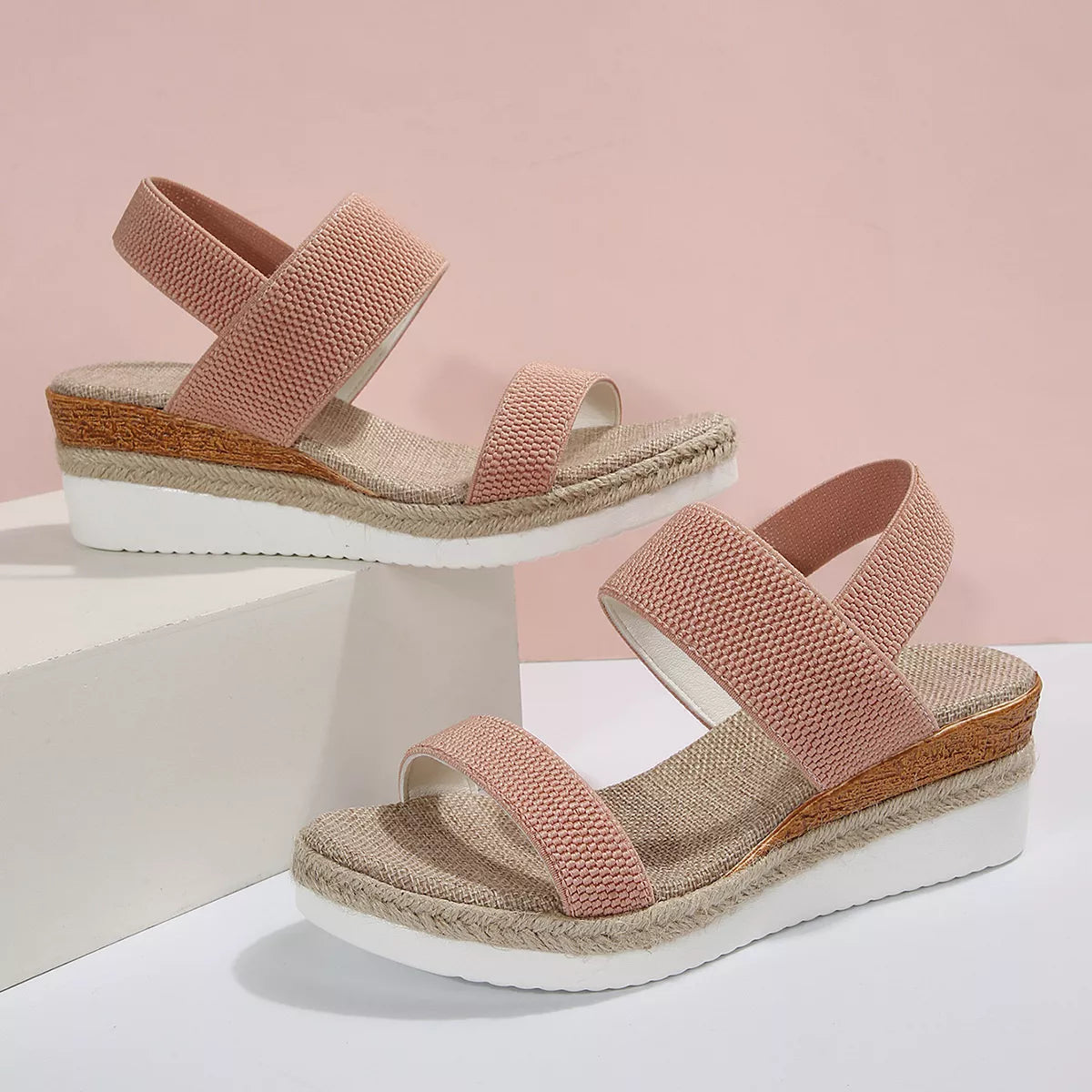 Open Toe Wedge Sandals, view 2