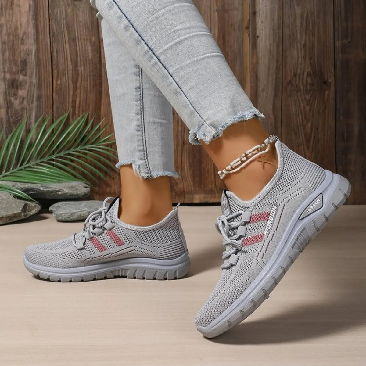 Lace Up Breathable Mesh Athletic - Lilixa.store