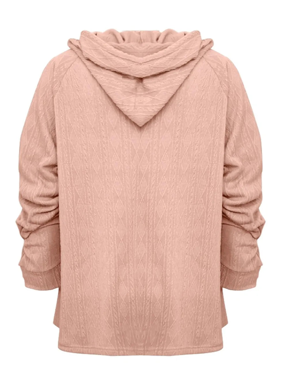 Full Size Drawstring Long Sleeve Hoodie - Lilixa.store