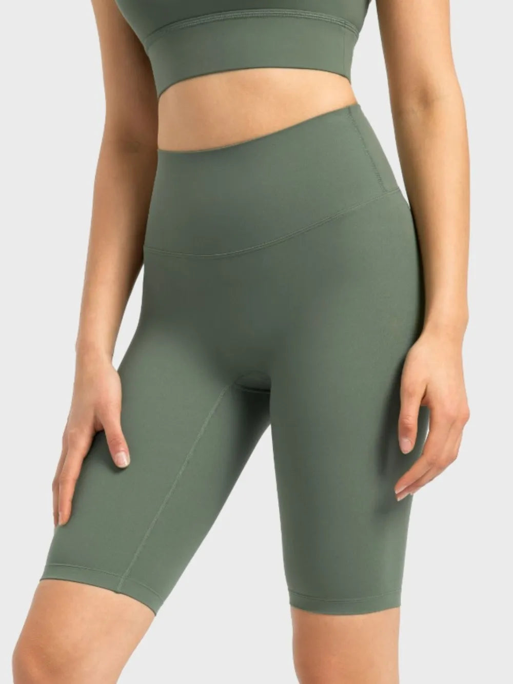 Millennia High Rise Wide Waistband Active Shorts - Lilixa.store
