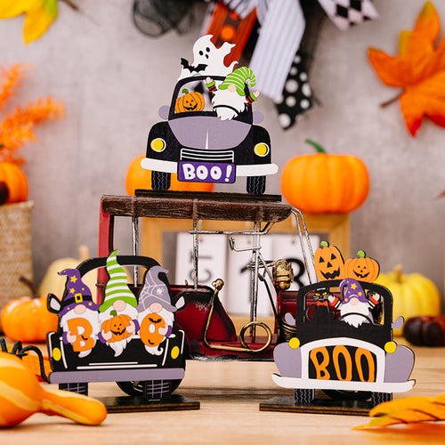 3-Piece Halloween Element Car-Shape Ornaments - Lilixa.store