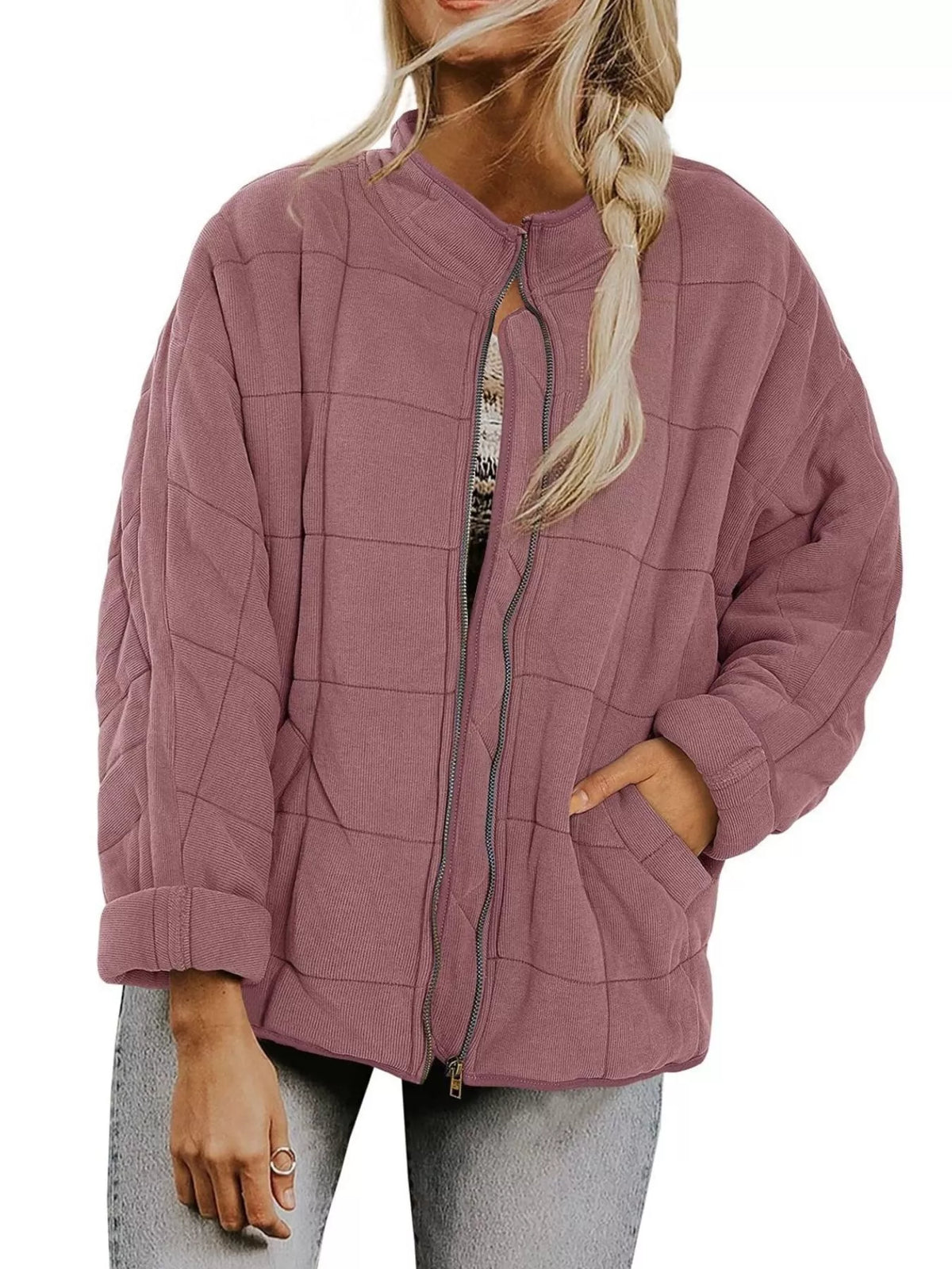 Quilted Zip Up Outerwear, view 23