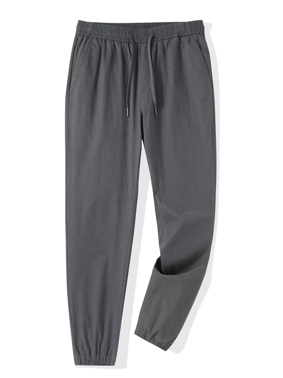 Men's Plus Size Casual Drawstring Ankle Cuffed Pants, view 3