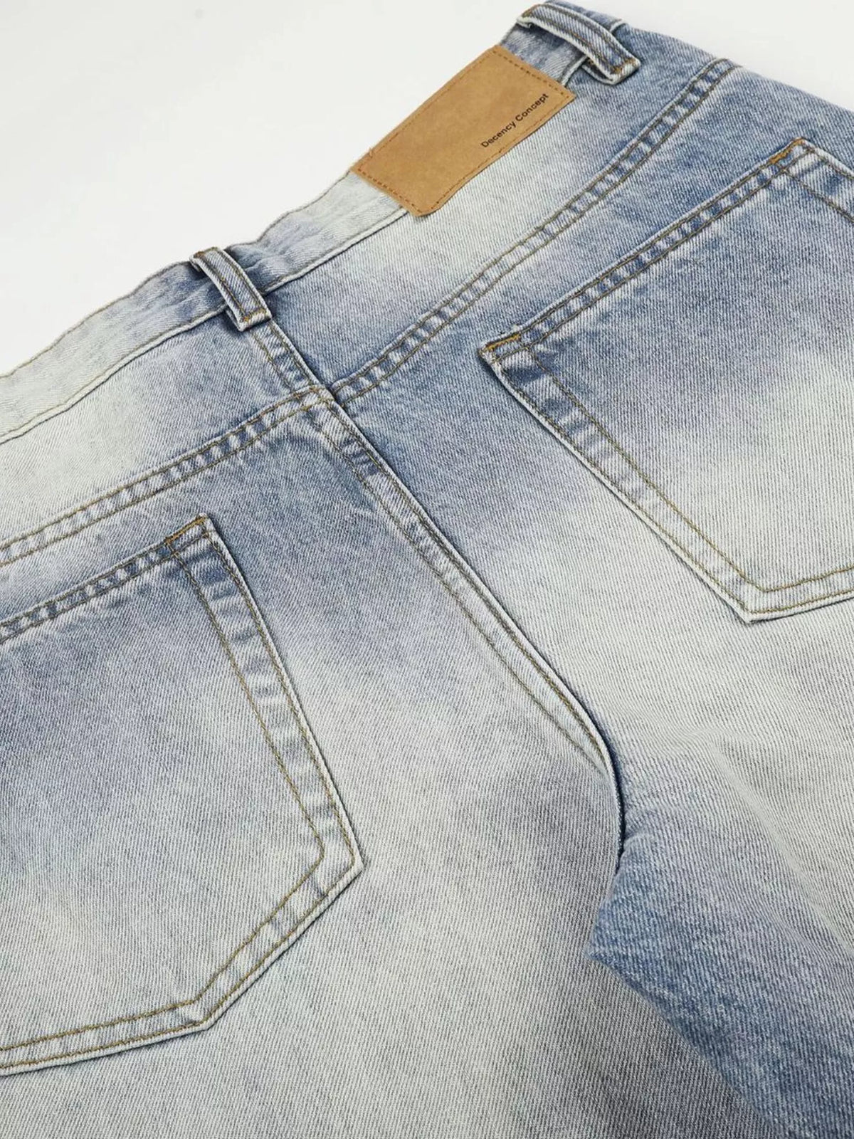 Men's Washed Wide Leg Jeans - Lilixa.store