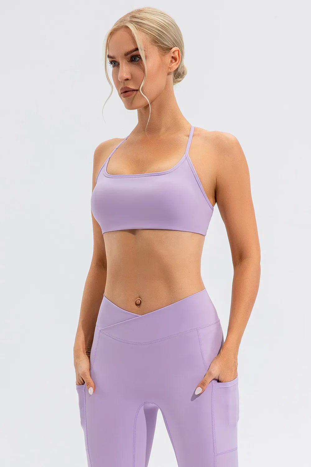 Crisscross Spaghetti Strap Active Cami - Lilixa.store