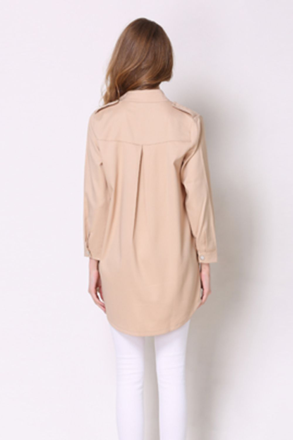 Full Size Open Front Longline Trench Coat - Lilixa.store