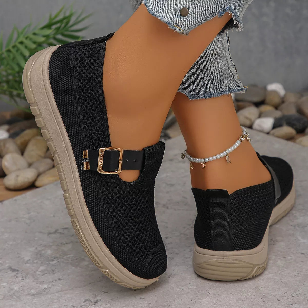 Round Toe Platform Slip-Ons, view 2