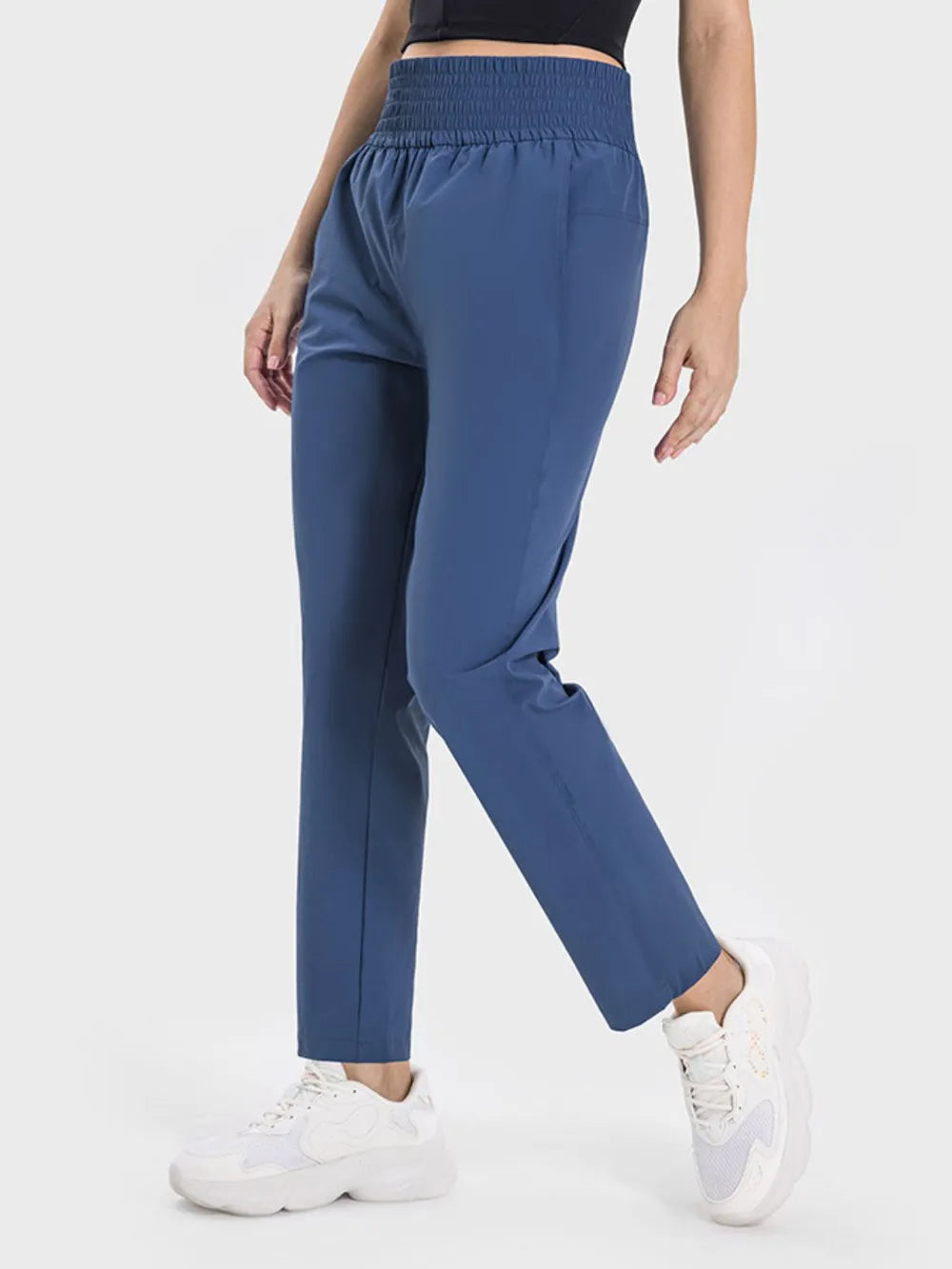 Millennia Pocketed High Waist Active Pants - Lilixa.store