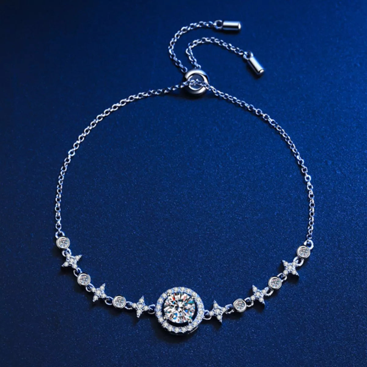 1 Carat Moissanite 925 Sterling Silver Bracelet - Lilixa.store