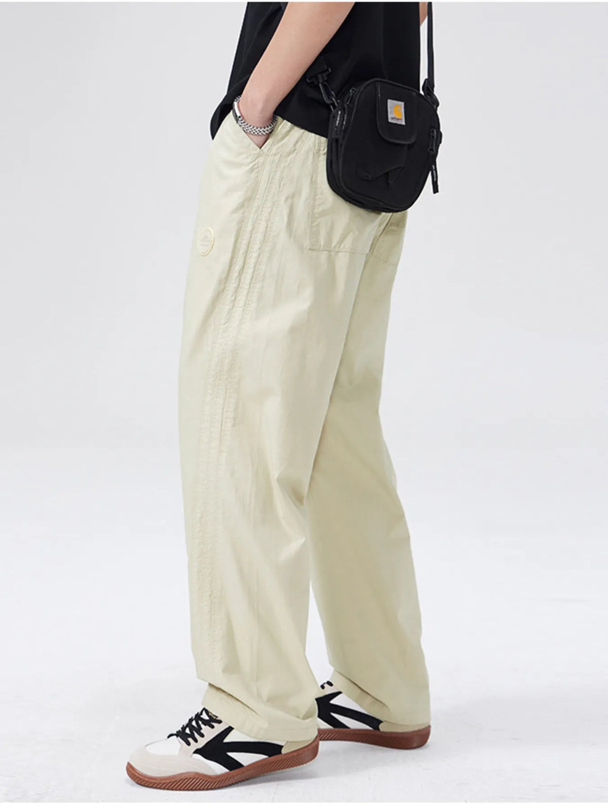 Men's Full Size Wide Leg Casual Pants Plus Size, view 3