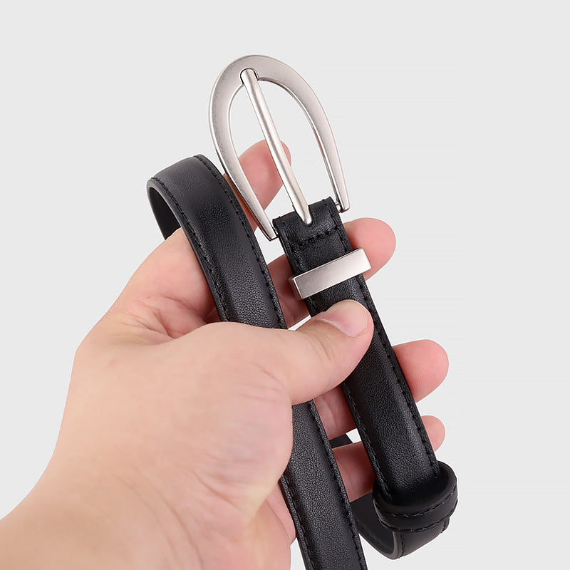 Leather Skinny Belt - Lilixa.store