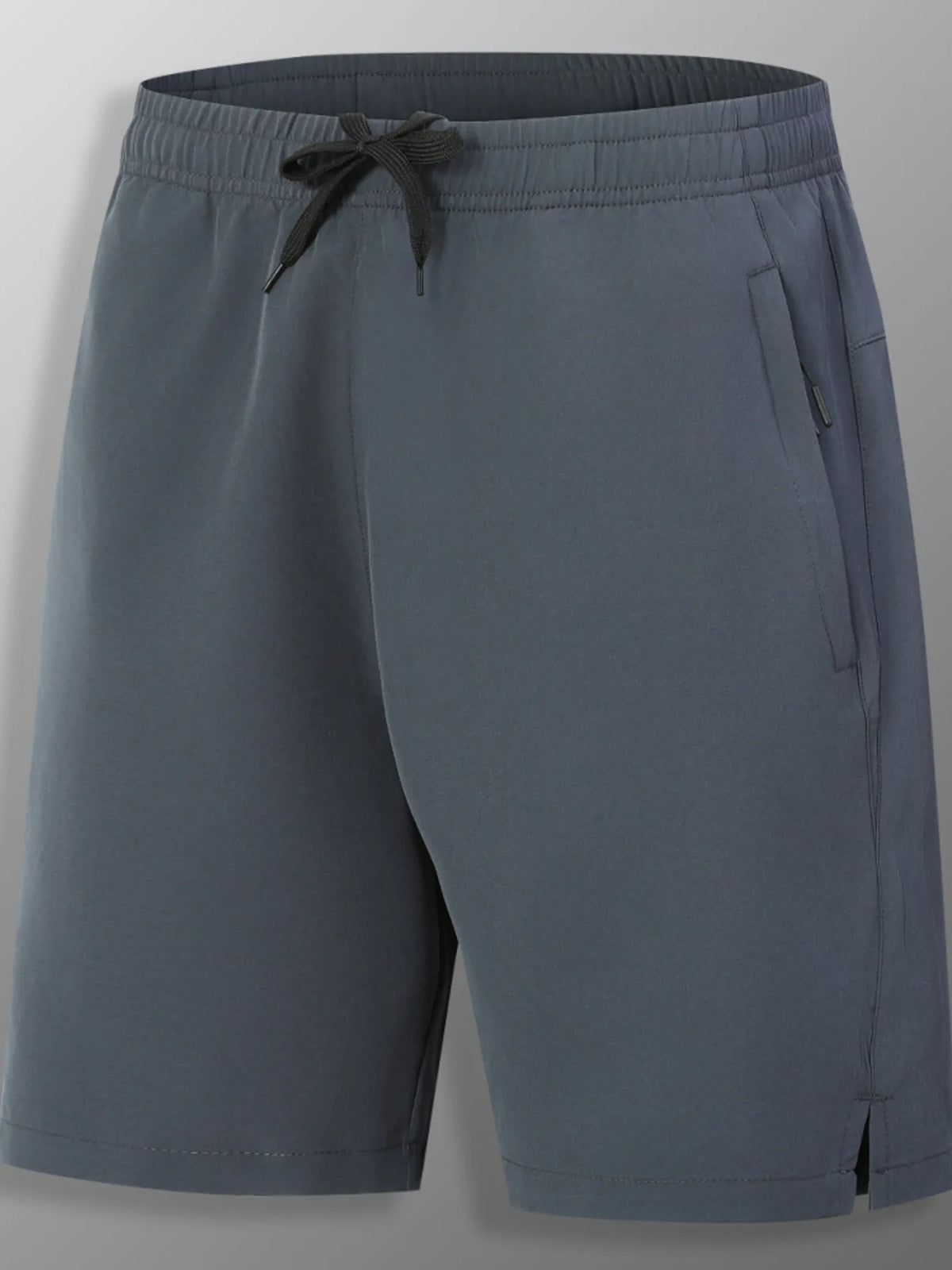 Men's Full Size Quick-Dry Athletic Shorts Plus Size in Grey