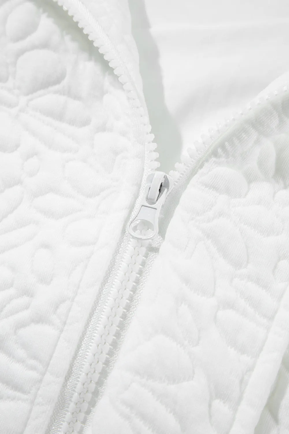 Baseball Collar Floral Quilted Jacket, view 8