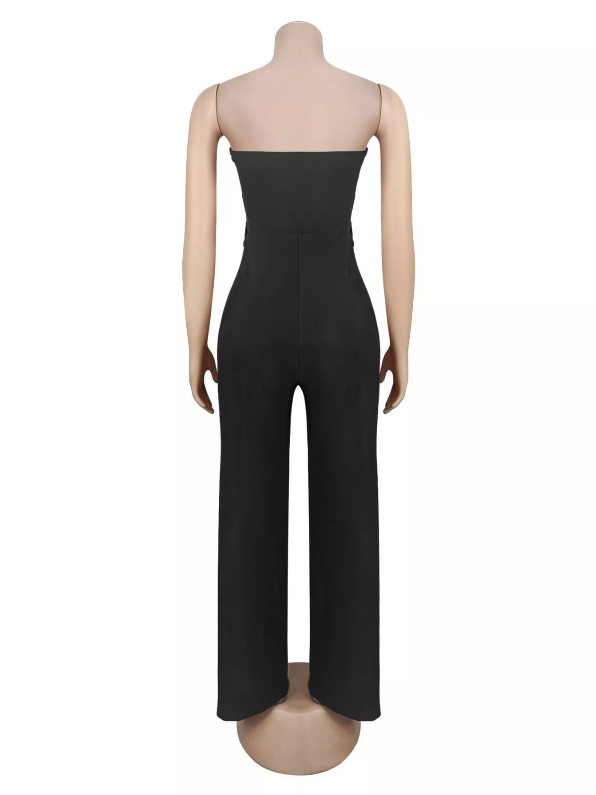 Strapless Cut-out Wide-Leg Jumpsuit - Lilixa.store