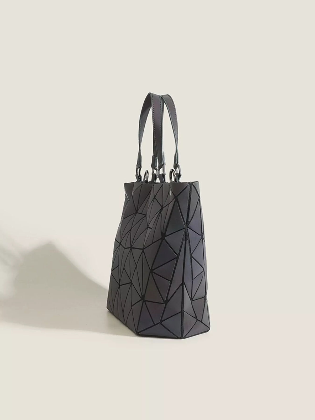 Geometric Modular Handbag in Dark Gray, view 7