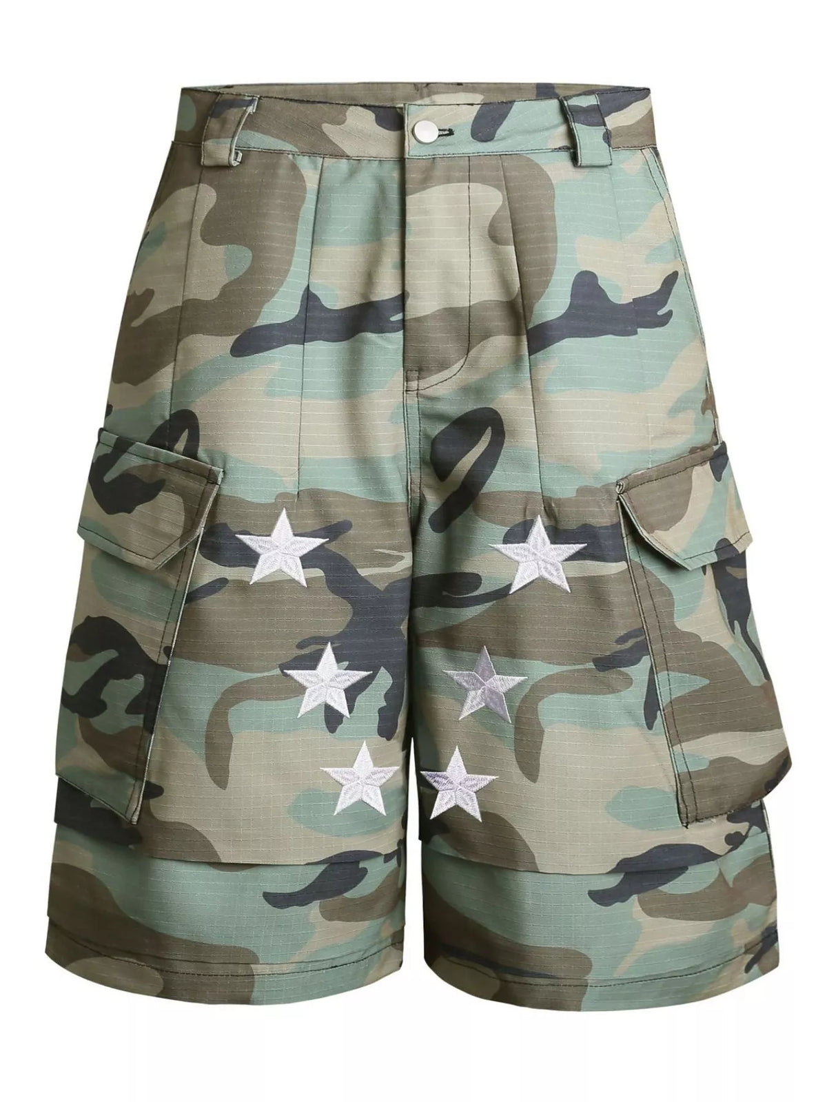 Men's Star Camouflage Cargo Capris - Lilixa.store
