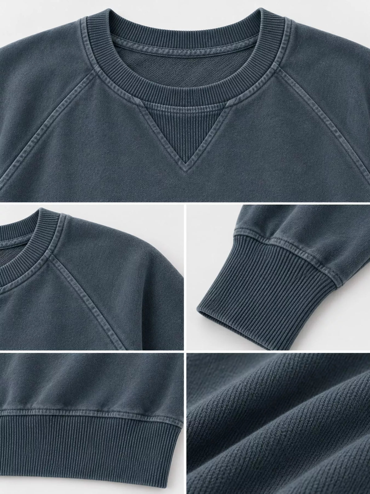Crew Neck Raglan Sleeve Sweatshirt, view 26