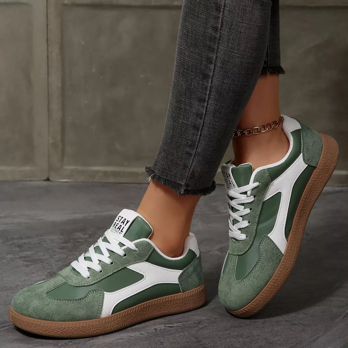 Round Toe Flats Sneakers - Lilixa.store