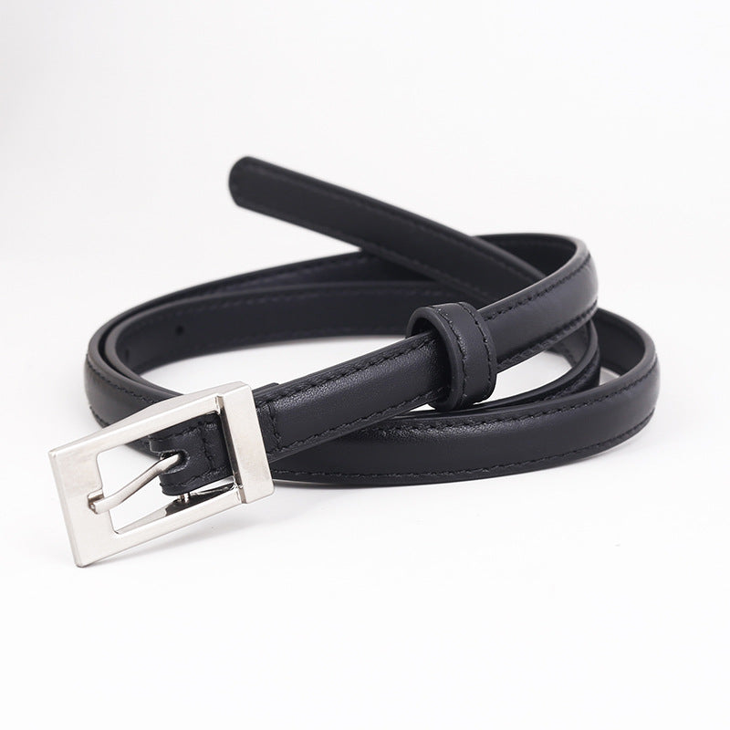 Metal Buckle Leather Belt - Lilixa.store