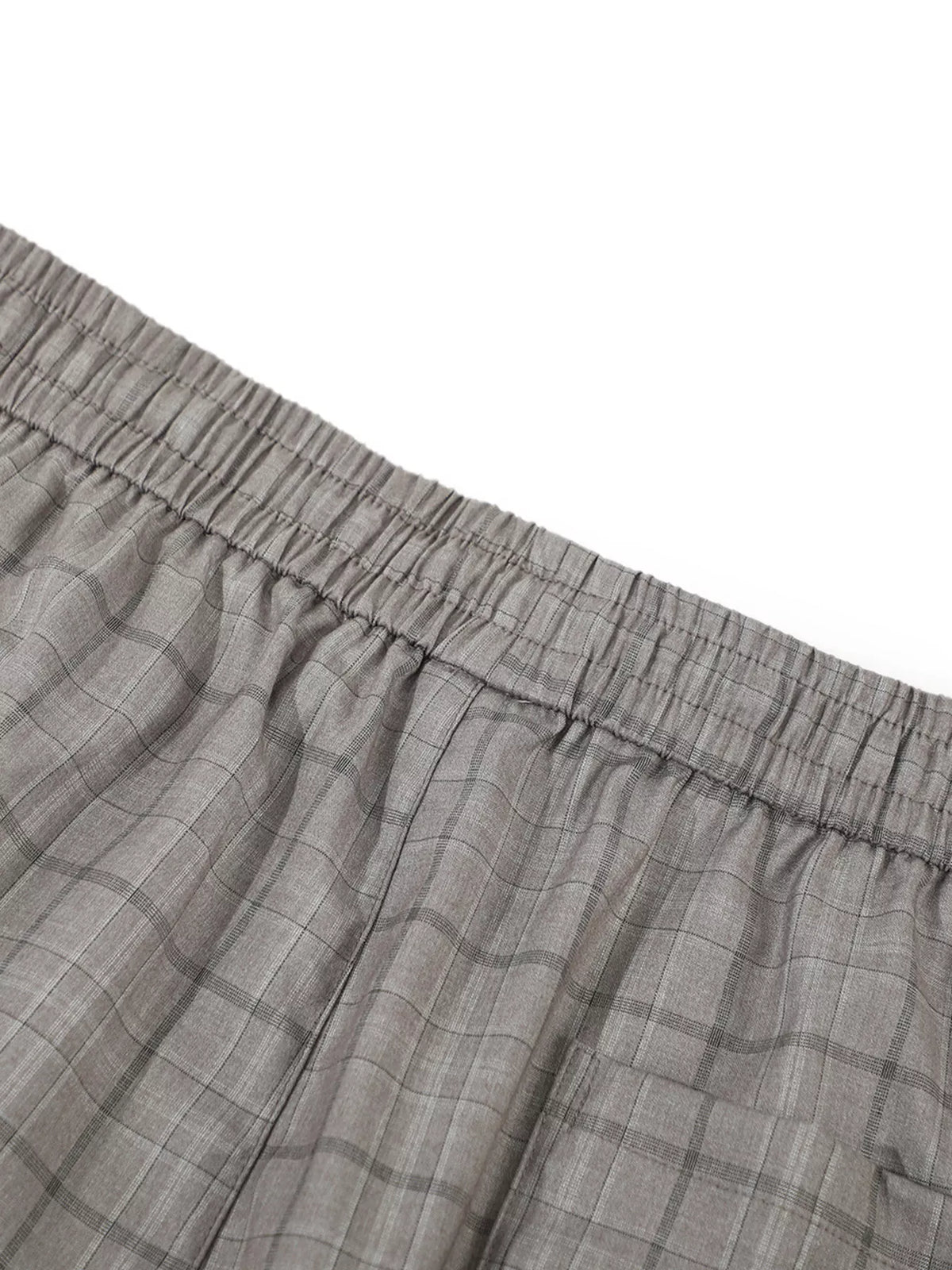 Men's Plaid Wide-Leg Pants