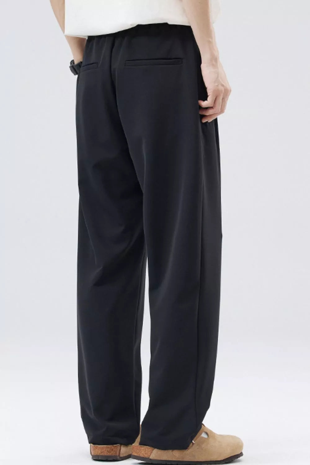 Men's Full Size Loose Fit Casual Pleated Pants Plus Size, view 2